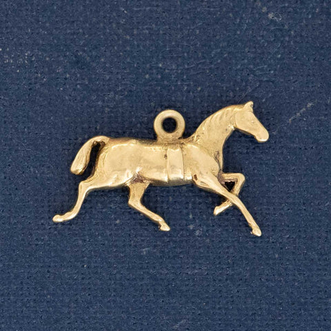 Vintage Racing Horse Charm
