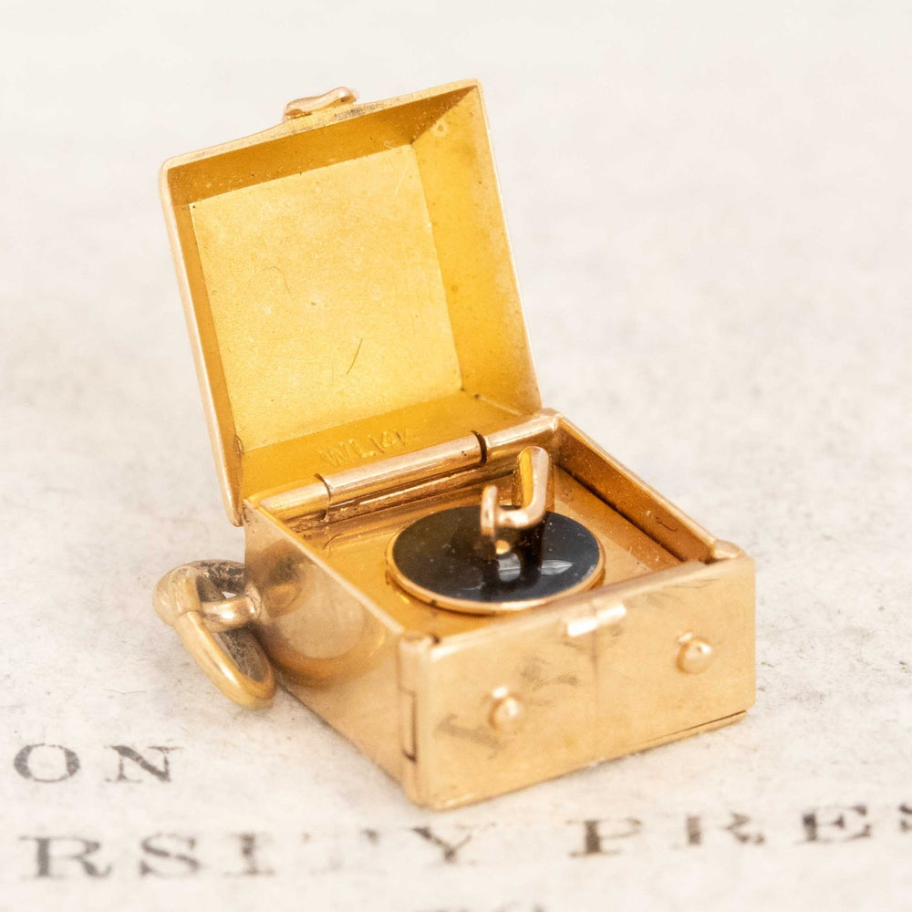 Vintage Record Player Articulating Charm