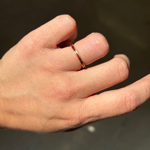 Vintage Red Enamel Band, by Hidalgo