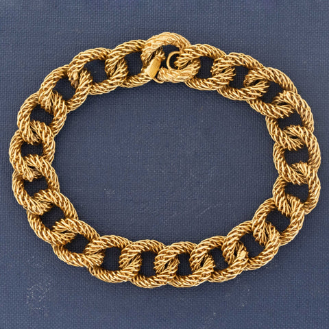 Vintage Rope Motif Bracelet by Cartier France