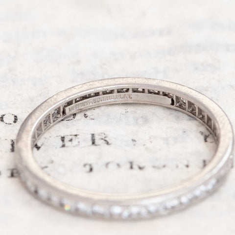 Full-diamond eternity ring by Tiffany & Co., round brilliant cut