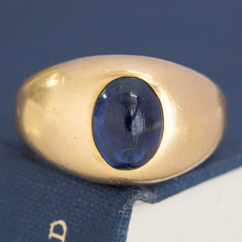 5.00ct Vintage Sapphire Cabochon Ring, by Cartier Paris