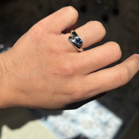 Vintage Serpenti Sapphire Ring, by Bvlgari