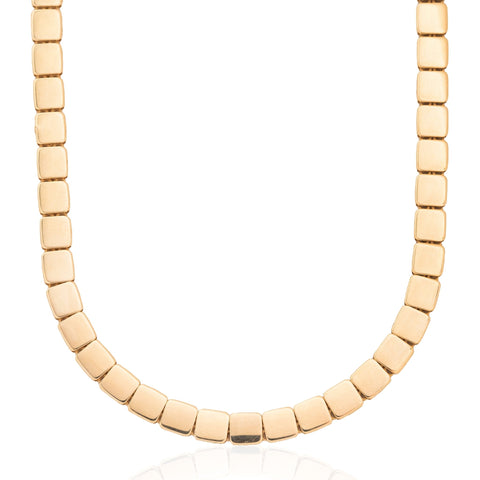 Vintage Square Link Chain Necklace