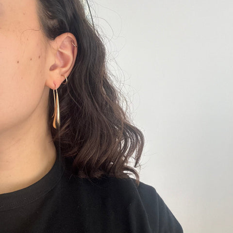 Vintage Teardrop Earrings, Italian
