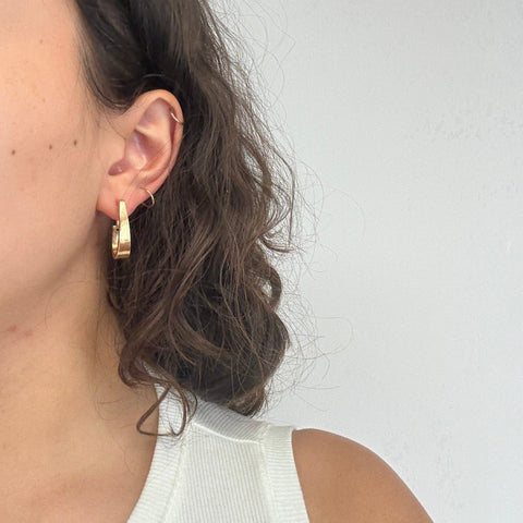 Vintage Teardrop Hoop Earrings