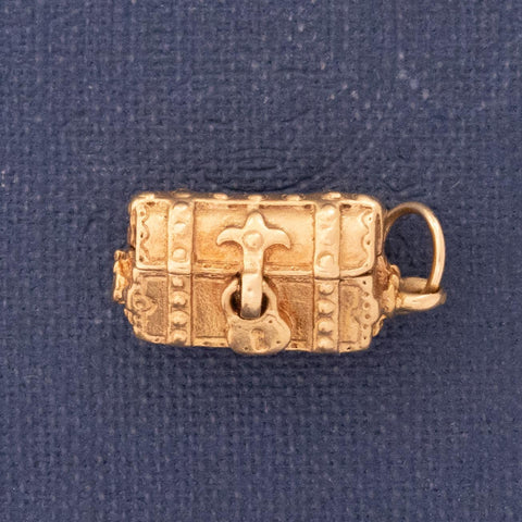 Vintage Treasure Chest Charm