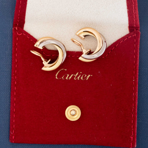 Vintage Trinity Hoops, by Cartier