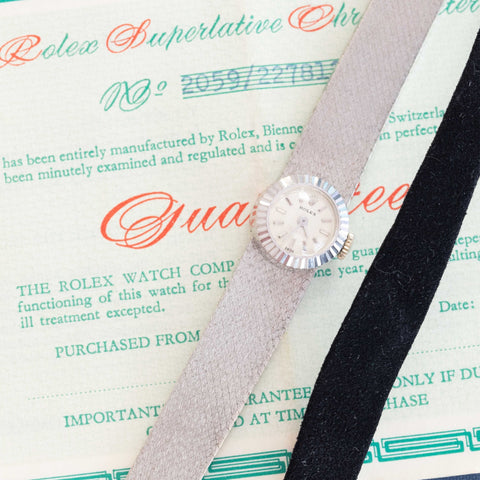 Vintage White Gold Dress Watch, by Rolex