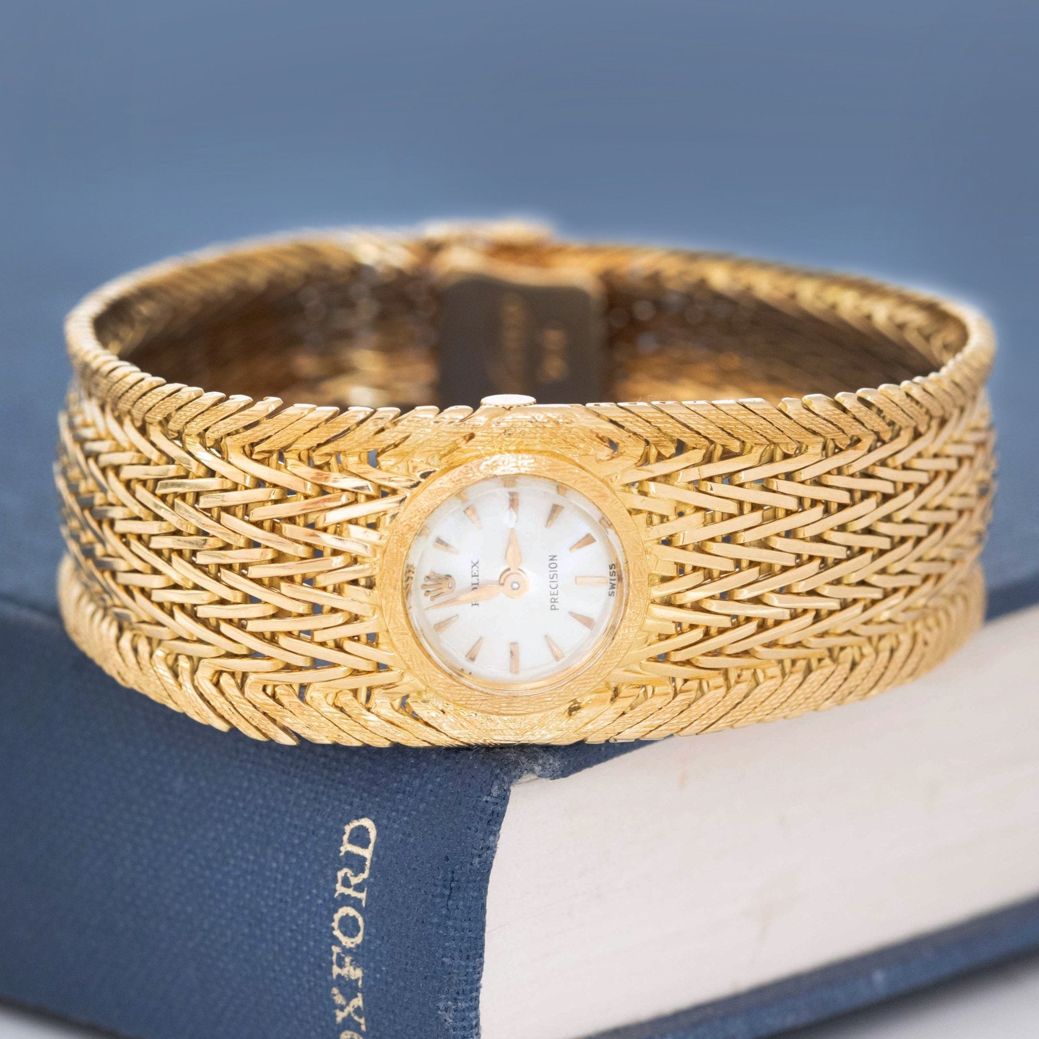 Vintage Wide Woven Watch, by Rolex