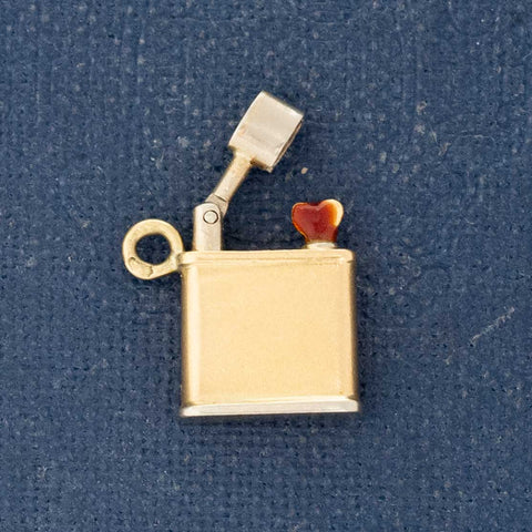 Vintage "You Set my Heart on Fire" Lighter, French