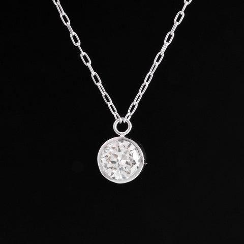 .61ct Old European Cut Diamond Bezel Pendant