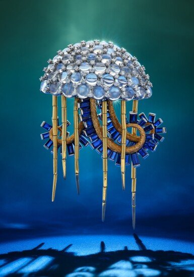 La Méduse Jellyfish Brooch by Jean Schlumberger, 1967 — from Bunny Mellon's collection