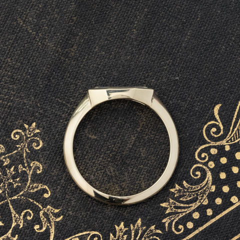 1.13ct Octagonal Step Cut Diamond Bezel Ring