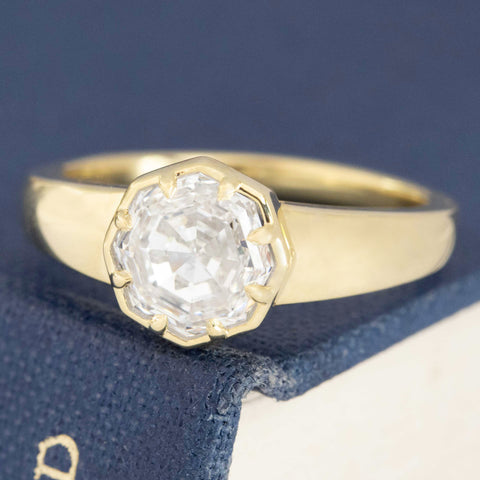 1.53ct Octagonal Step Cut Diamond Solitaire