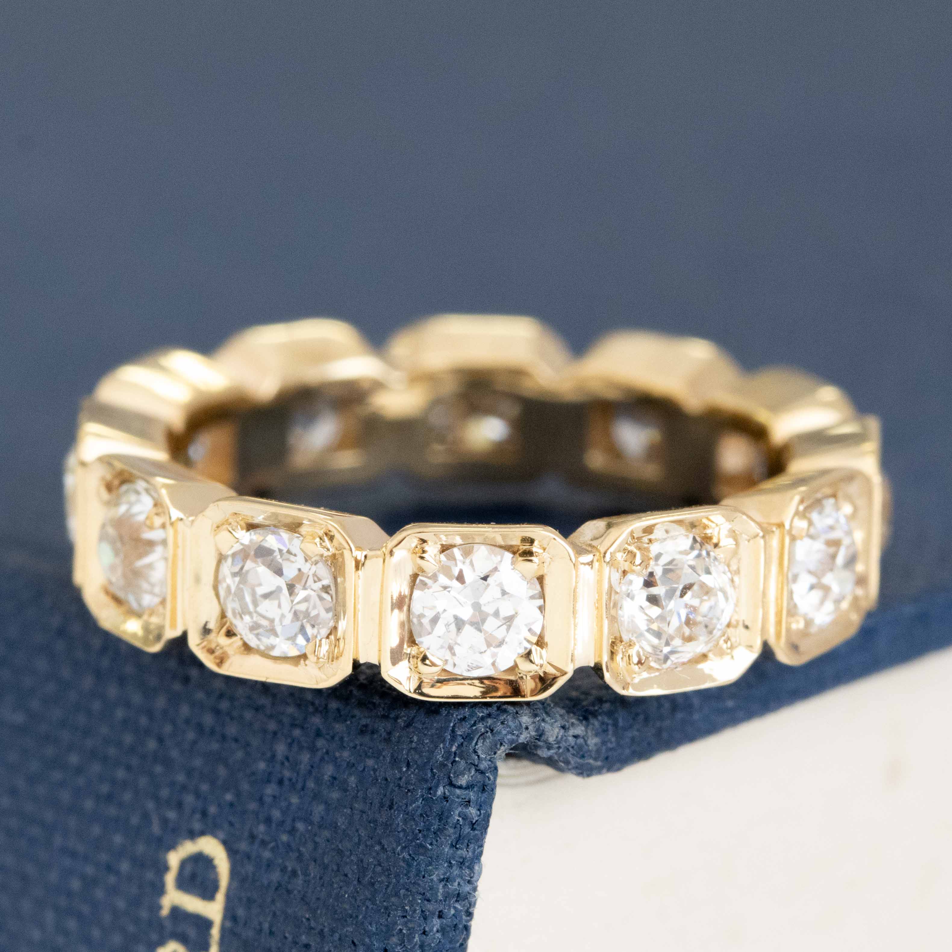 1.95ctw Old European Cut Diamond Eternity Band