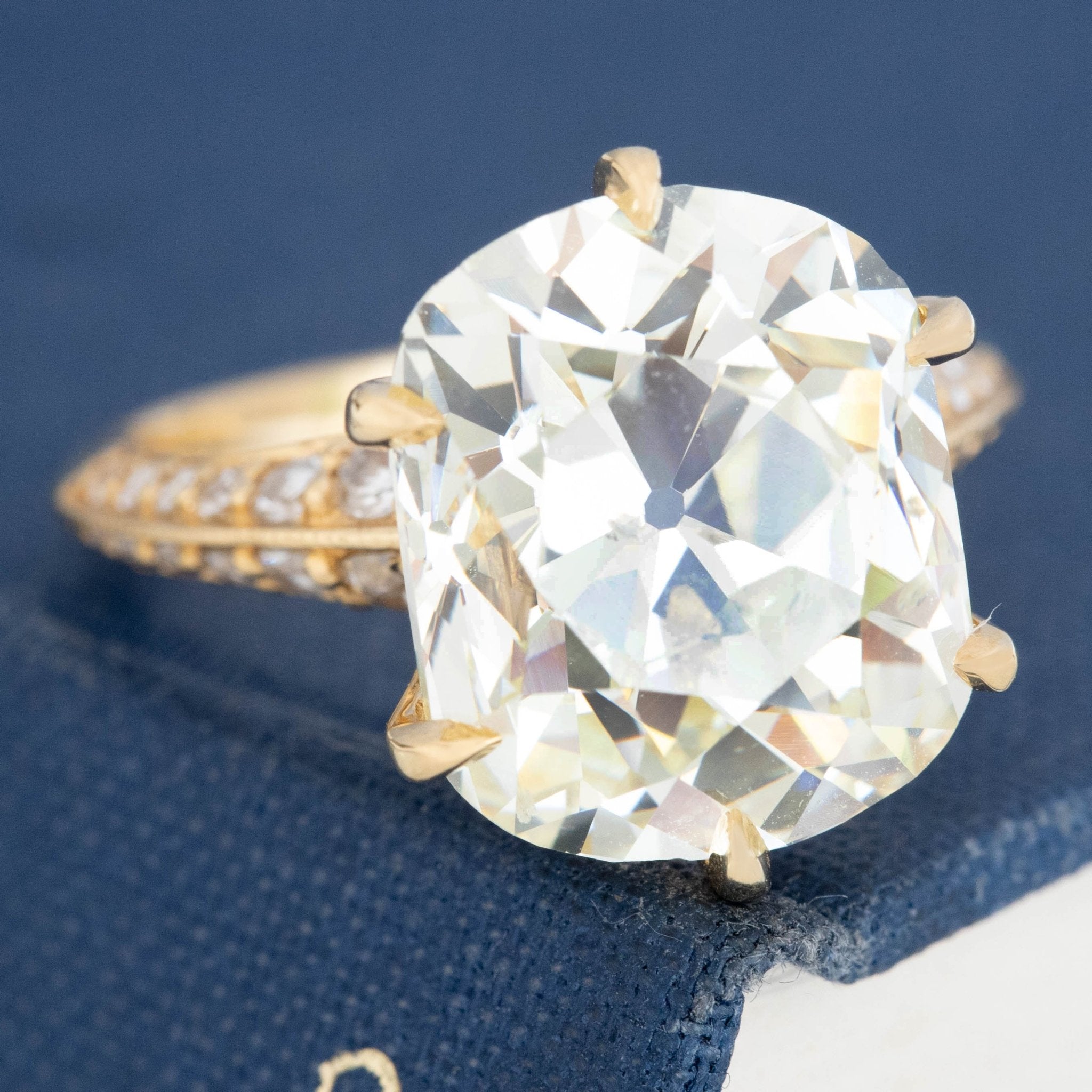 10.04ct Old Mine Cut Diamond Solitaire, GIA
