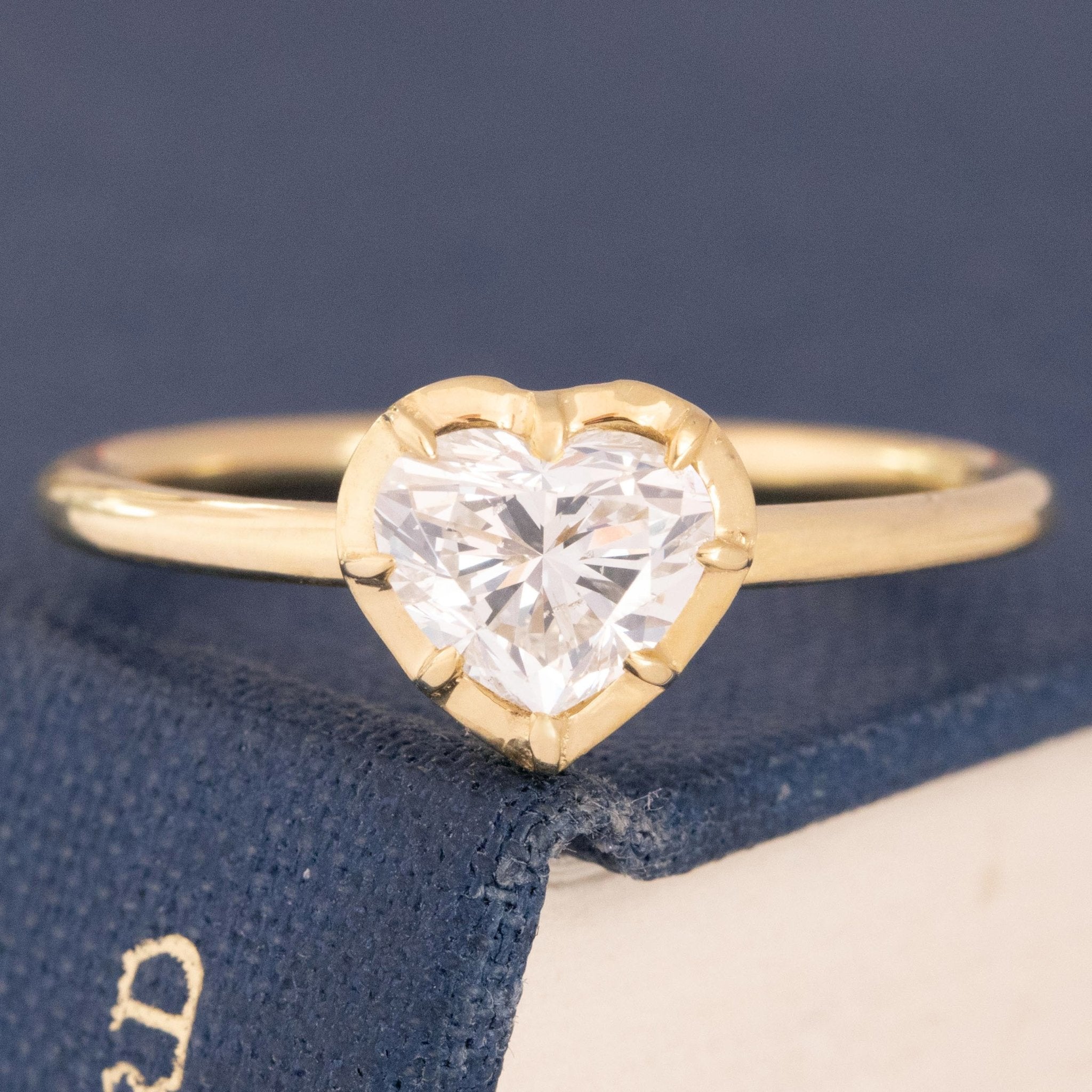 1.00ct Heart Cut Diamond Solitaire