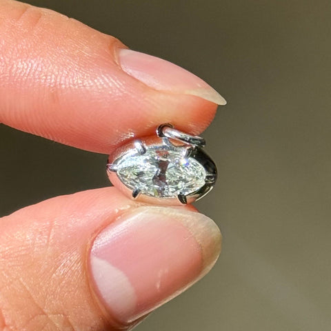 1.00ct Marquise Cut Diamond Collet CharmPendant