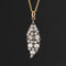 .81ctw Old Cut Diamond Leaf Component Pendant