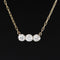 1.00ctw Old European Cut Diamond Trilogy Bezel Pendant