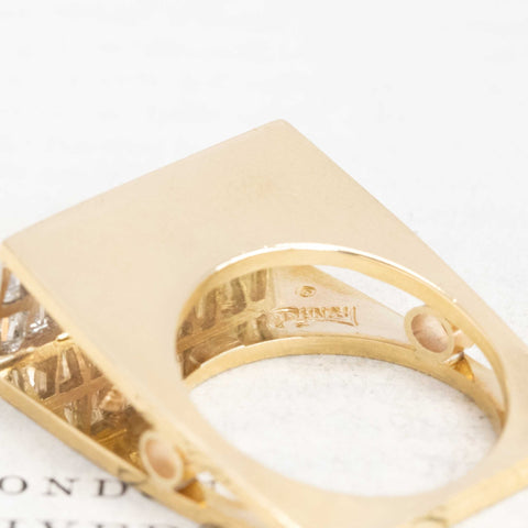 1.00ctw Retro Tapered Baguette Diamond Ring by Henry Dunay