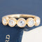 1.00ctw Rose Cut Diamond 5-Stone Bezel Band