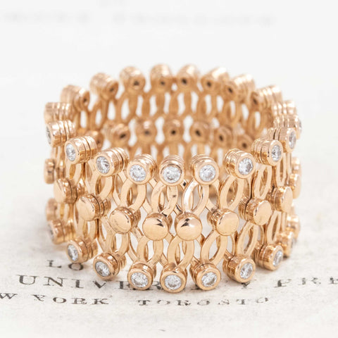 1.00ctw Round Cut Diamond Expandable Ring