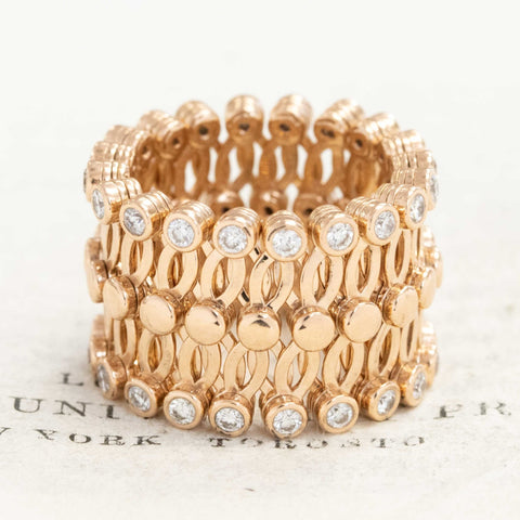 1.00ctw Round Cut Diamond Expandable Ring
