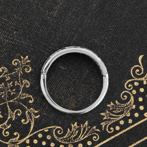 1.00ctw Vintage Double Row Sapphire Band