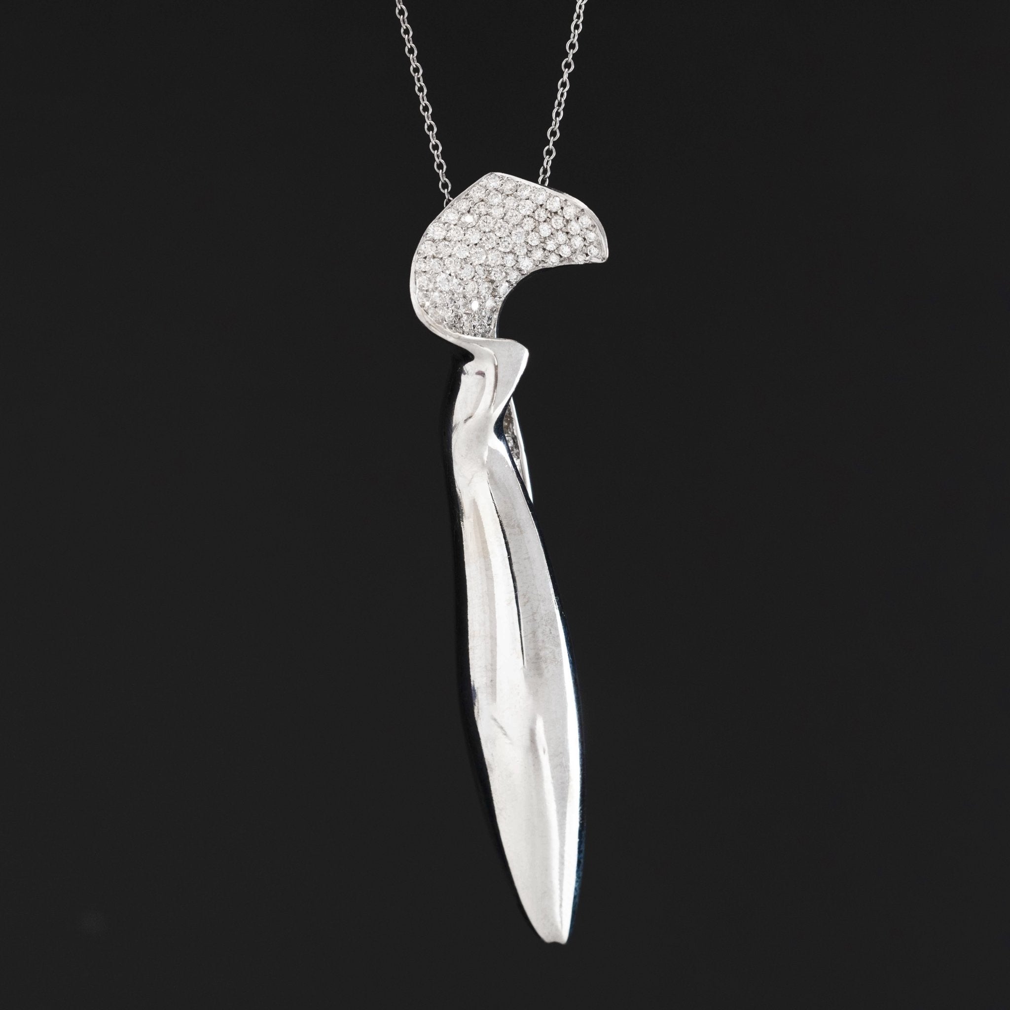 1.00ctw Vintage Orchid Diamond Pendant, by Frank Gehry for Tiffany & Co.