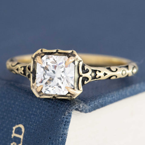 1.01ct Cushion Cut Diamond Solitaire, GIA H SI1