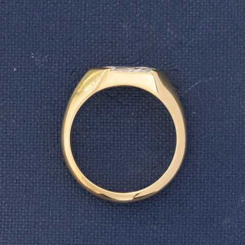 1.02ct Kite Cut Diamond Half-Bezel Solitaire