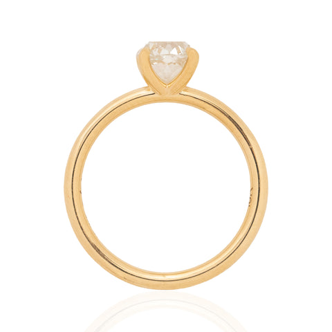 1.02ct Old Mine Cut Diamond Solitaire, GIA