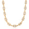 10.30ctw Oval Step Cut Diamond Bezel Chain Necklace
