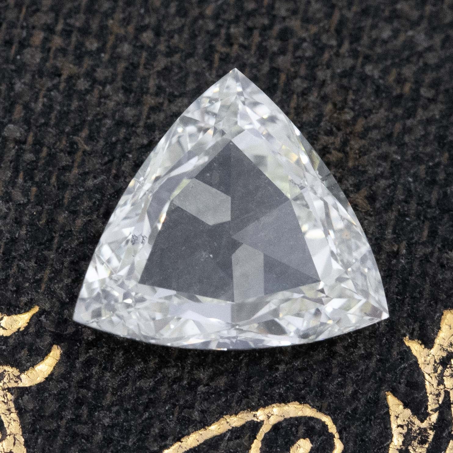 1.03ct Rose Cut Trillion Cut Diamond, GIA UV SI2