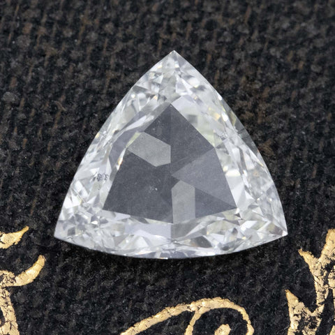 1.02ct Rose Cut Trillion Cut Diamond, GIA UV SI2