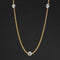 1.03ctw Round Rose Cut Diamond Station Necklace
