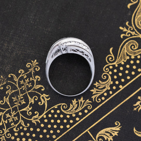 1.04ctw Asymmetrical Diamond 5-Row Band