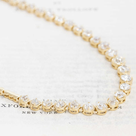 10.58ctw Old European & Old Mine Cut Diamond Bezel Necklace