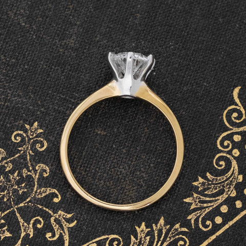1.05ct Vintage Old European Cut Diamond Solitaire, GIA I SI1