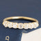 1.05ctw Old Mine Cut Diamond Half-Hoop Band with Old Mine Cut Diamonds in yellow gold, antique-inspired one-of-a-kind wedding band