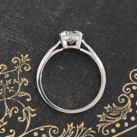 1.06ct Old European Cut Diamond Vintage Solitaire, GIA J SI1