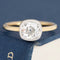 1.06ct Old Mine Cut Diamond Bezel Solitaire, GIA F SI1