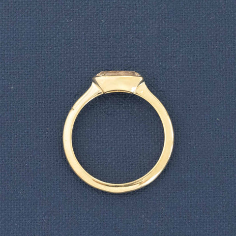 1.06ct Oval Step Cut Diamond Solitaire