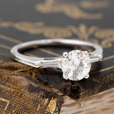 1.07ctw Old European Cut Diamond Solitaire, GIA J SI1