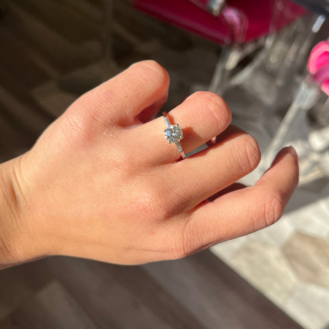 1.07ctw Old European Cut Diamond Solitaire, GIA J SI1