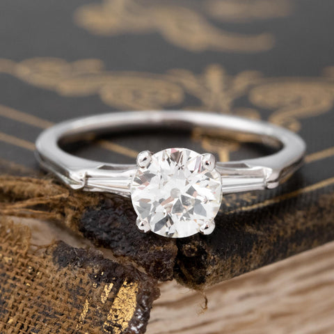 1.07ctw Old European Cut Diamond Solitaire, GIA J SI1