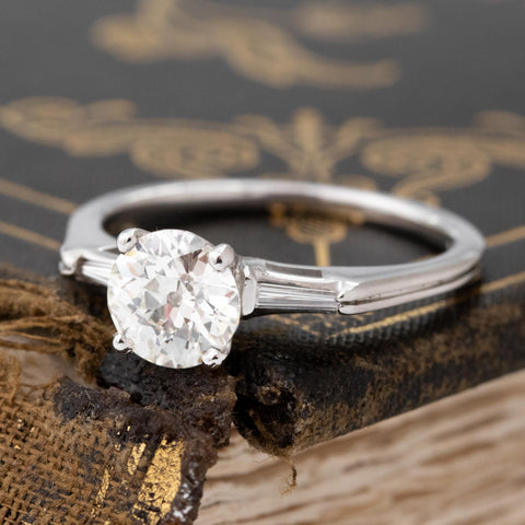 1.07ctw Old European Cut Diamond Solitaire, GIA J SI1