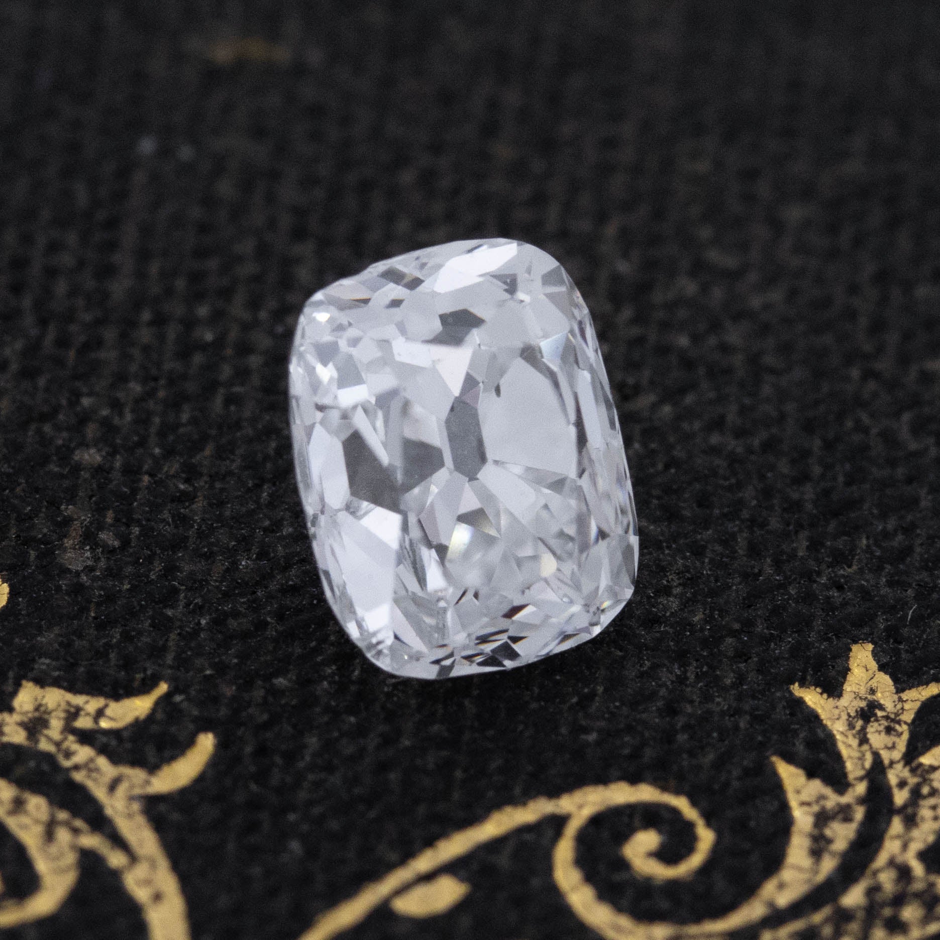 1.09ct Elongated Old Mine Cut Diamond, GIA D SI1